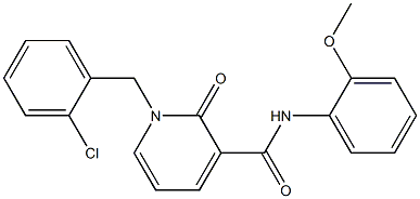 1-(2-chlorobenzyl)-N-(2-methoxyphenyl)-2-oxo-1,2-dihydro-3-pyridinecarboxamide