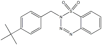 2-[4-(tert-butyl)benzyl]-1lambda~6~,2,3,4-benzothiatriazine-1,1(2H)-dione