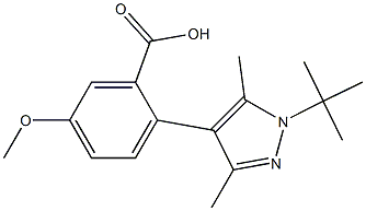 2-[1-(tert-butyl)-3,5-dimethyl-1H-pyrazol-4-yl]-5-methoxybenzoic acid