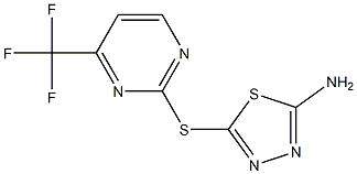5-{[4-(trifluoromethyl)pyrimidin-2-yl]thio}-1,3,4-thiadiazol-2-amine