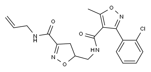 N-({3-[(allylamino)carbonyl]-4,5-dihydro-5-isoxazolyl}methyl)-3-(2-chlorophenyl)-5-methyl-4-isoxazolecarboxamide