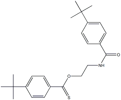 2-{[4-(tert-butyl)benzoyl]amino}ethyl 4-(tert-butyl)benzene-1-carbothioate Struktur