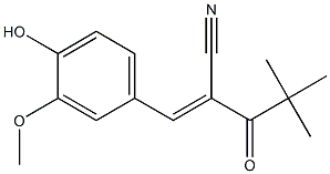 (E)-2-(2,2-dimethylpropanoyl)-3-(4-hydroxy-3-methoxyphenyl)-2-propenenitrile Structure