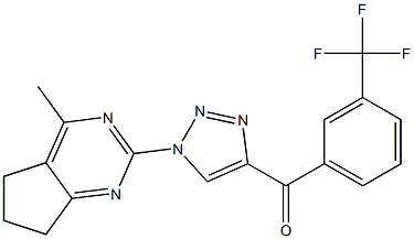 [1-(4-methyl-6,7-dihydro-5H-cyclopenta[d]pyrimidin-2-yl)-1H-1,2,3-triazol-4-yl][3-(trifluoromethyl)phenyl]methanone