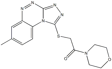 2-[(7-methylbenzo[e][1,2,4]triazolo[3,4-c][1,2,4]triazin-1-yl)thio]-1-morpholinoethan-1-one