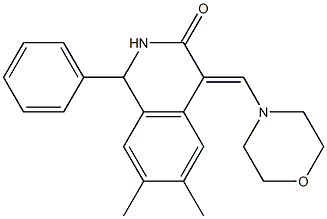 6,7-dimethyl-4-(morpholinomethylidene)-1-phenyl-1,2,3,4-tetrahydroisoquinol in-3-one