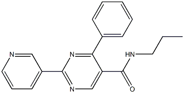 4-phenyl-N-propyl-2-(3-pyridinyl)-5-pyrimidinecarboxamide