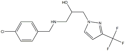 1-[(4-chlorobenzyl)amino]-3-[3-(trifluoromethyl)-1H-pyrazol-1-yl]propan-2-ol