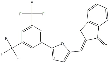 2-({5-[3,5-di(trifluoromethyl)phenyl]-2-furyl}methylidene)indan-1-one