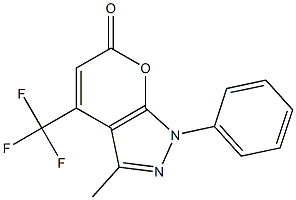 3-methyl-1-phenyl-4-(trifluoromethyl)-1,6-dihydropyrano[2,3-c]pyrazol-6-one