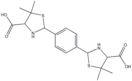 2-[4-(4-carboxy-5,5-dimethyl-1,3-thiazolan-2-yl)phenyl]-5,5-dimethyl-1,3-thiazolane-4-carboxylic acid