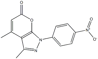 3,4-dimethyl-1-(4-nitrophenyl)-1,6-dihydropyrano[2,3-c]pyrazol-6-one