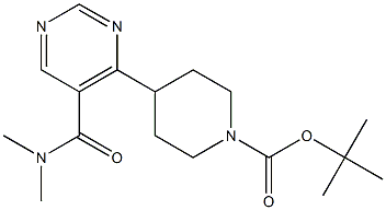 4-(5-DIMETHYLCARBAMOYL-PYRIMIDIN-4-YL)-PIPERIDINE-1-CARBOXYLIC ACID TERT-BUTYL ESTER