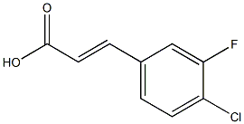 (E)-3-(4-chloro-3-fluorophenyl)acrylic acid