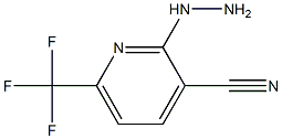 6-(trifluoromethyl)-2-hydrazinylpyridine-3-carbonitrile Structure