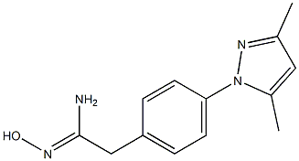 (1Z)-2-[4-(3,5-dimethyl-1H-pyrazol-1-yl)phenyl]-N'-hydroxyethanimidamide|