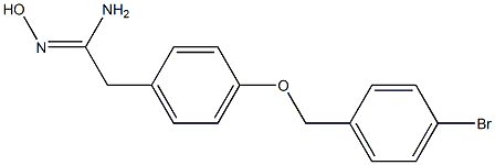 (1Z)-2-{4-[(4-bromobenzyl)oxy]phenyl}-N'-hydroxyethanimidamide|