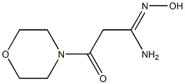 (1Z)-N'-hydroxy-3-morpholin-4-yl-3-oxopropanimidamide Struktur