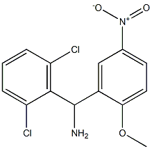 (2,6-dichlorophenyl)(2-methoxy-5-nitrophenyl)methanamine