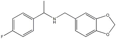 (2H-1,3-benzodioxol-5-ylmethyl)[1-(4-fluorophenyl)ethyl]amine Structure