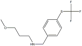 (3-methoxypropyl)({4-[(trifluoromethyl)sulfanyl]phenyl}methyl)amine