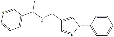 [(1-phenyl-1H-pyrazol-4-yl)methyl][1-(pyridin-3-yl)ethyl]amine Structure