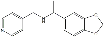 [1-(2H-1,3-benzodioxol-5-yl)ethyl](pyridin-4-ylmethyl)amine