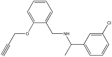 [1-(3-chlorophenyl)ethyl]({[2-(prop-2-yn-1-yloxy)phenyl]methyl})amine