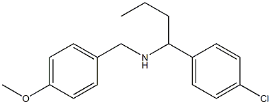 [1-(4-chlorophenyl)butyl][(4-methoxyphenyl)methyl]amine