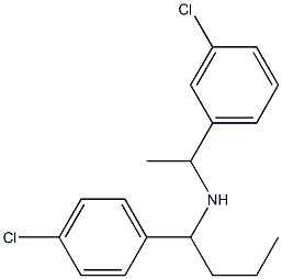[1-(4-chlorophenyl)butyl][1-(3-chlorophenyl)ethyl]amine