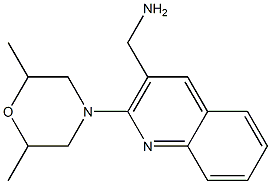 [2-(2,6-dimethylmorpholin-4-yl)quinolin-3-yl]methanamine