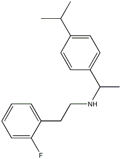 [2-(2-fluorophenyl)ethyl]({1-[4-(propan-2-yl)phenyl]ethyl})amine
