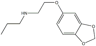[2-(2H-1,3-benzodioxol-5-yloxy)ethyl](propyl)amine Structure