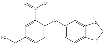 [4-(2H-1,3-benzodioxol-5-yloxy)-3-nitrophenyl]methanol Structure