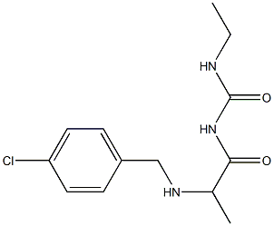 1-(2-{[(4-chlorophenyl)methyl]amino}propanoyl)-3-ethylurea