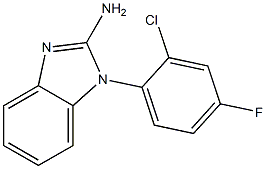 1-(2-chloro-4-fluorophenyl)-1H-1,3-benzodiazol-2-amine Structure