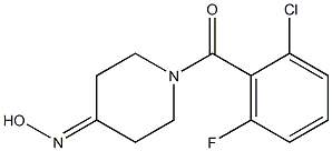 1-(2-chloro-6-fluorobenzoyl)piperidin-4-one oxime Structure