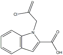 1-(2-chloroprop-2-en-1-yl)-1H-indole-2-carboxylic acid
