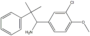 1-(3-chloro-4-methoxyphenyl)-2-methyl-2-phenylpropan-1-amine