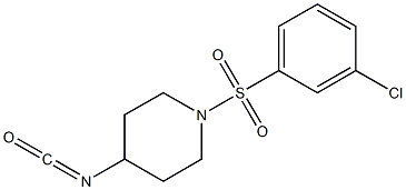 1-[(3-chlorobenzene)sulfonyl]-4-isocyanatopiperidine