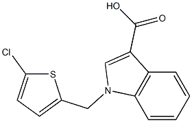 1-[(5-chlorothiophen-2-yl)methyl]-1H-indole-3-carboxylic acid