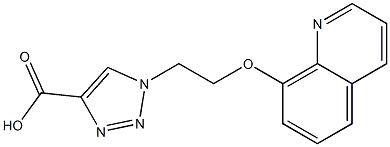 1-[2-(quinolin-8-yloxy)ethyl]-1H-1,2,3-triazole-4-carboxylic acid Structure