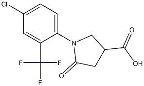 1-[4-chloro-2-(trifluoromethyl)phenyl]-5-oxopyrrolidine-3-carboxylic acid|