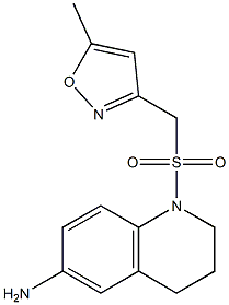1-{[(5-methyl-1,2-oxazol-3-yl)methane]sulfonyl}-1,2,3,4-tetrahydroquinolin-6-amine