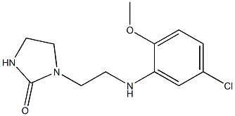 1-{2-[(5-chloro-2-methoxyphenyl)amino]ethyl}imidazolidin-2-one 结构式