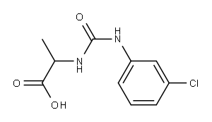 2-({[(3-chlorophenyl)amino]carbonyl}amino)propanoic acid