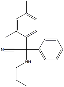 2-(2,4-dimethylphenyl)-2-phenyl-2-(propylamino)acetonitrile
