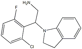2-(2-chloro-6-fluorophenyl)-2-(2,3-dihydro-1H-indol-1-yl)ethan-1-amine
