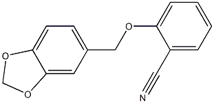 2-(2H-1,3-benzodioxol-5-ylmethoxy)benzonitrile Structure