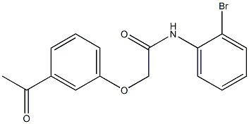 2-(3-acetylphenoxy)-N-(2-bromophenyl)acetamide